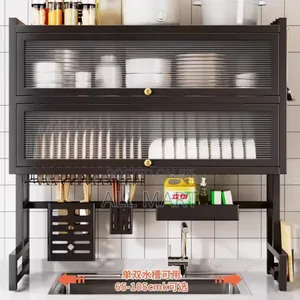 Upgraded And High Capacity Kitchen Over Sink Utensils Storage Rack