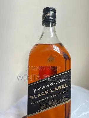 100% Original With a Bar Code Johnnie Walker Black Label Whisky (1l)
