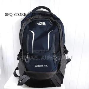 50-Liter Backpack Branded With the North Face Hiking Bag