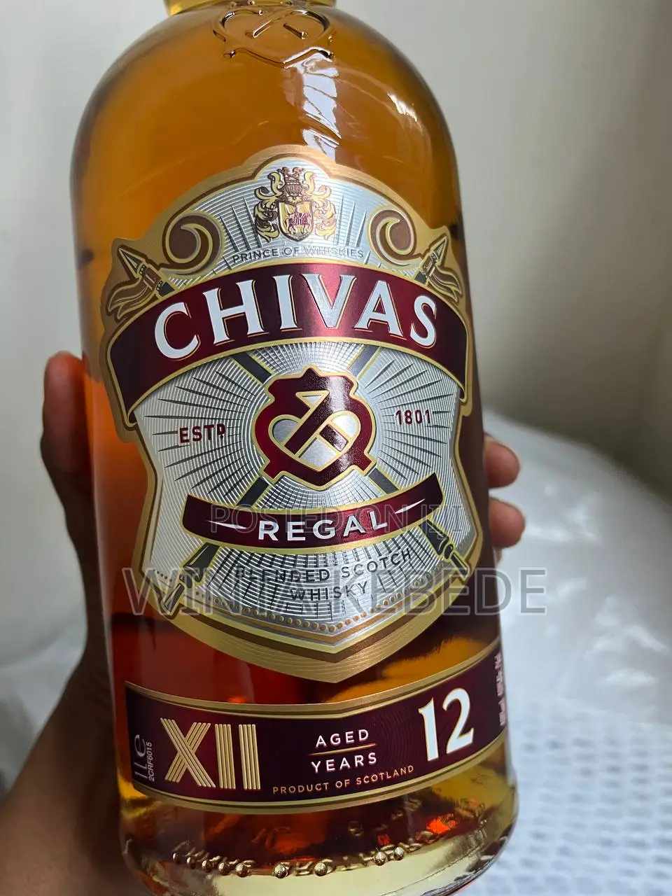 100% Original With a Bar Code Chivas Regal Blended Scotch Whisky (1l)