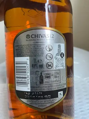 100% Original With a Bar Code Chivas Regal Blended Scotch Whisky (1l)