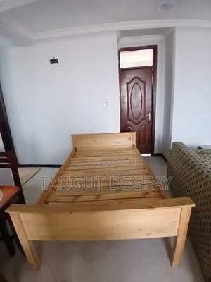 Wooden Bed 120x80 Cm, Long Hight for Storage