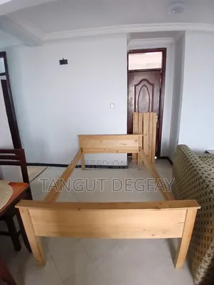 Wooden Bed 120x80 Cm, Long Hight for Storage