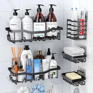 5pcs Stainless Steel Organizing Storage Rack