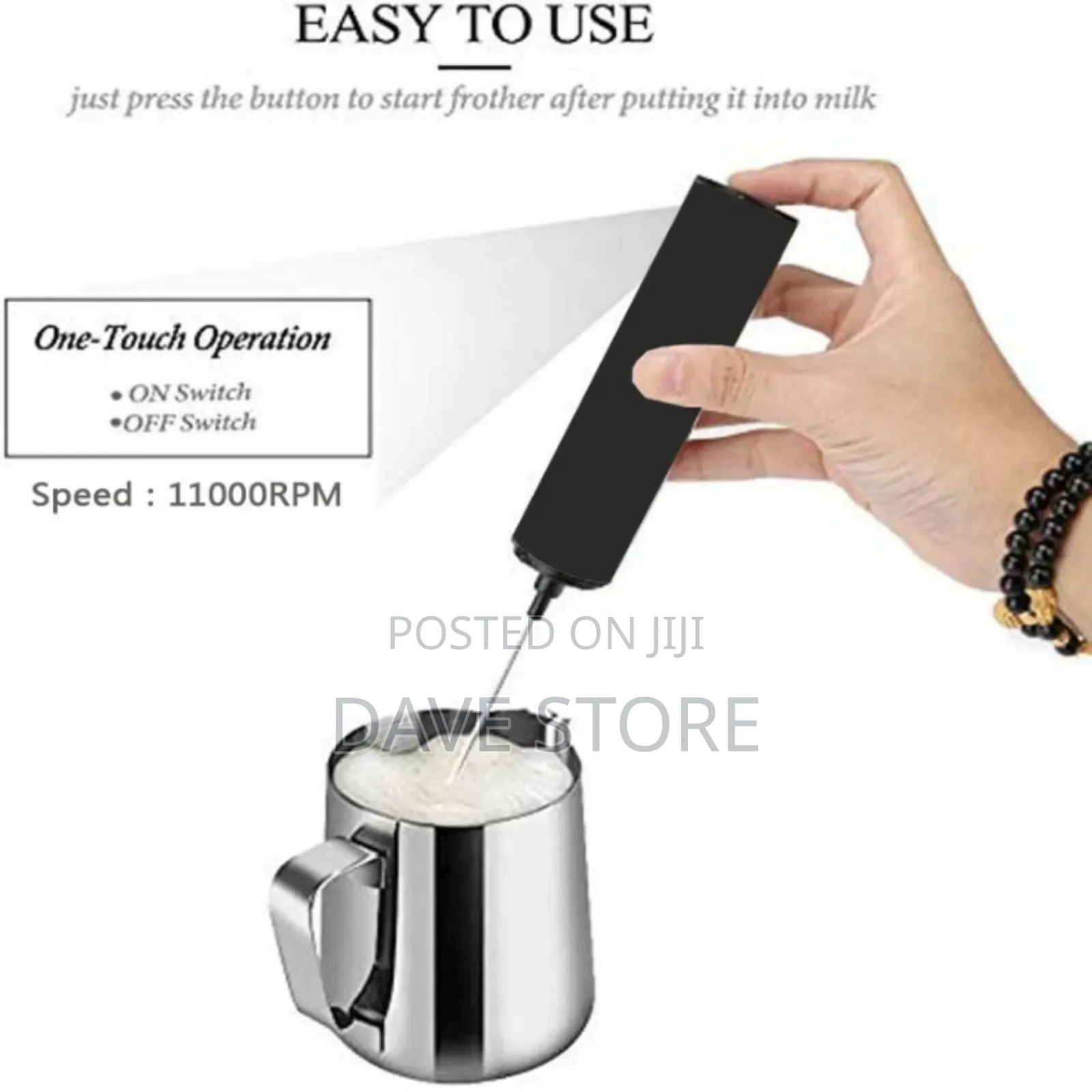 Handheld Electric Milk Frother And Whisk