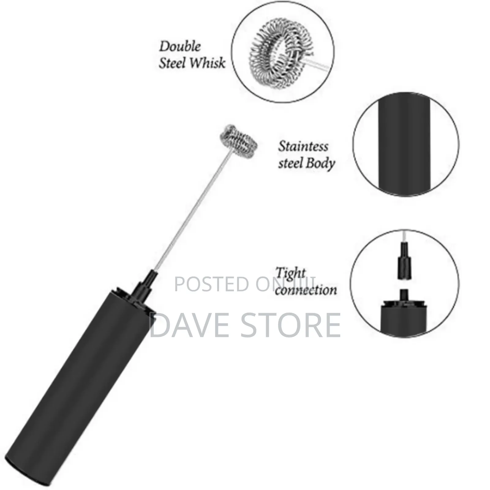 Handheld Electric Milk Frother And Whisk