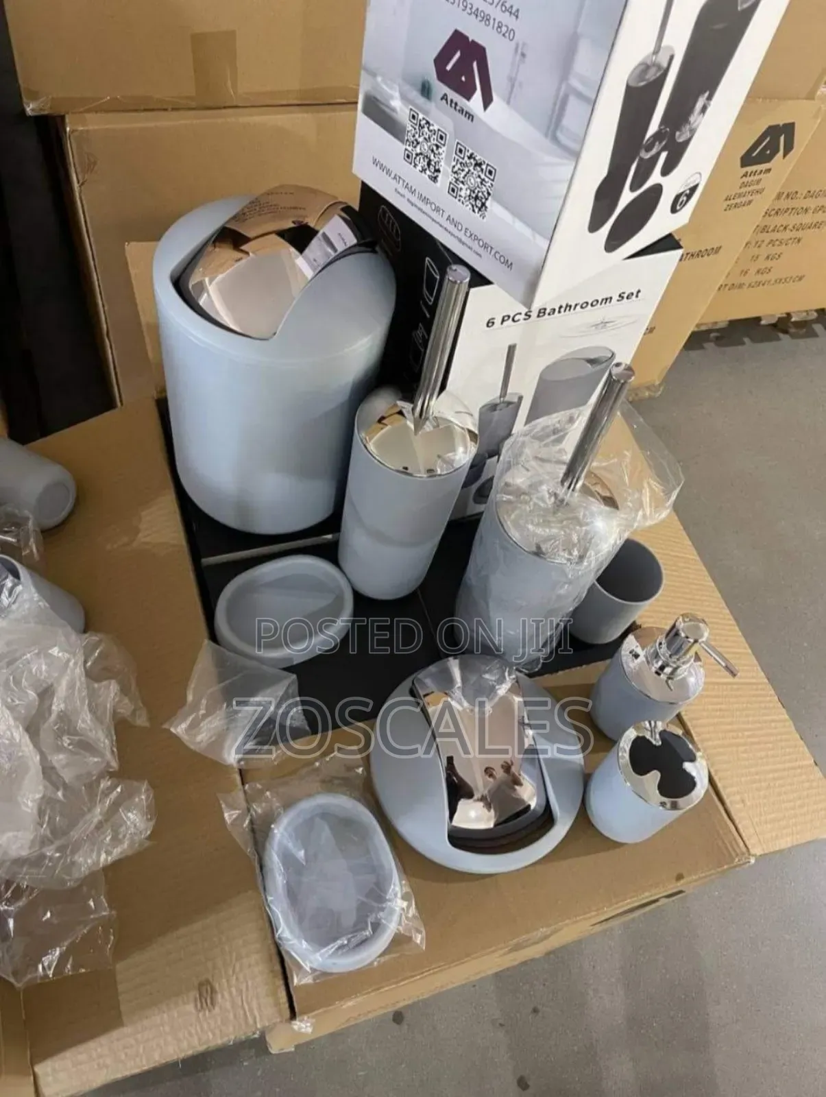 6 Pcs Bathroom Set