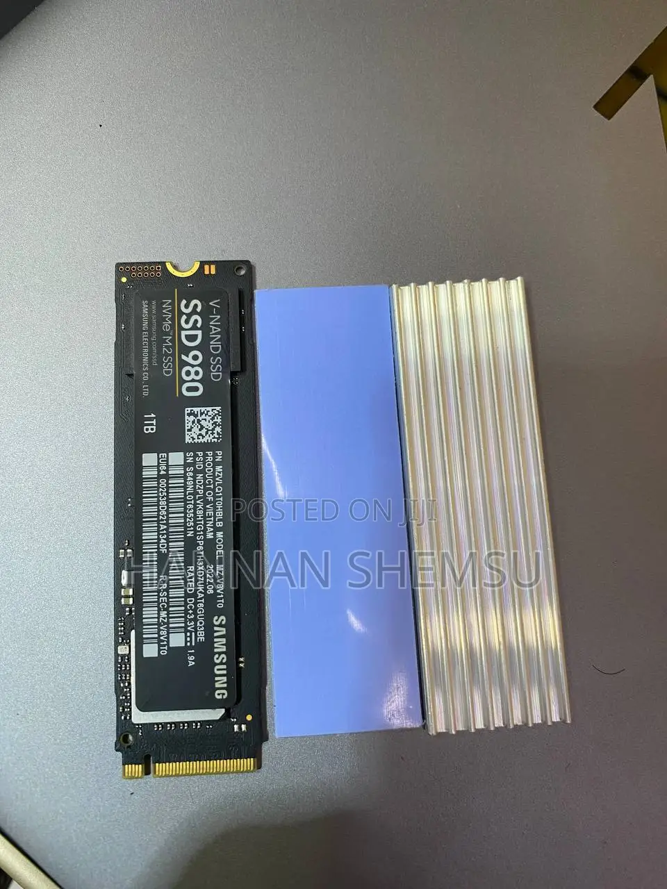 1tb Samsung 980 Nvme SSD With Termal Pan and Heatsinker