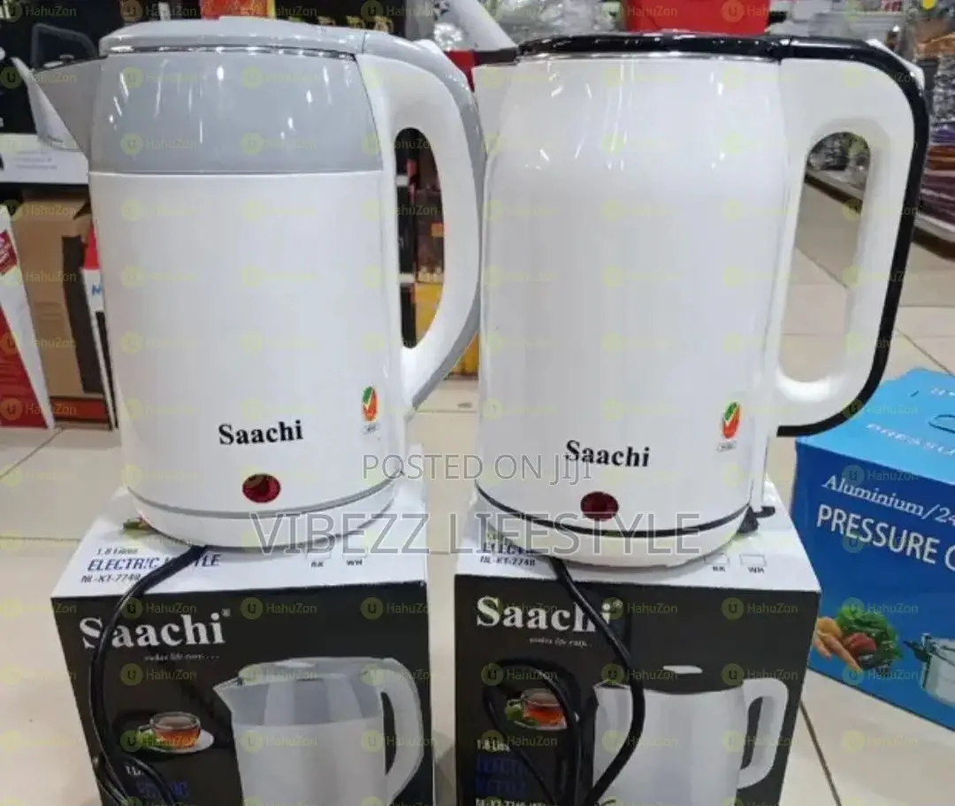 Saachi Double-wall Electric Kettle - 1.8 Litres - Fast Boiling