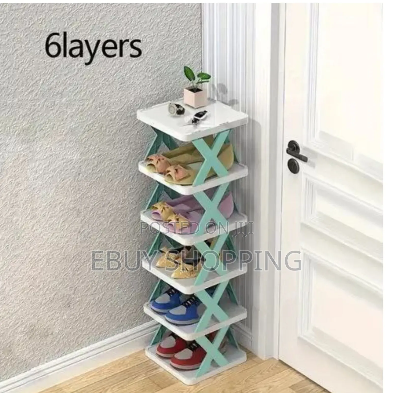 6-Pair Capacity Shoe Rack: Stylish and Functional