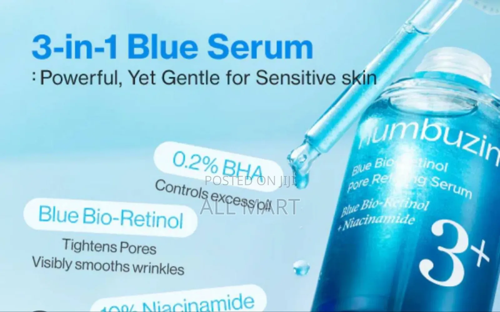Numbuzin No.3 Blue Bio-Retinol Pore Refining Serum