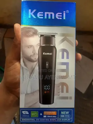 ኬሚ Km-1113 የፀጉር መስተካከያ Hair Clipper Tondos ቶንዶስ የተፃፈው ዋጋ አሁን ያለበት ነው!