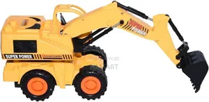 Kids Playing Rechargeable Remote Control Excavator Truck