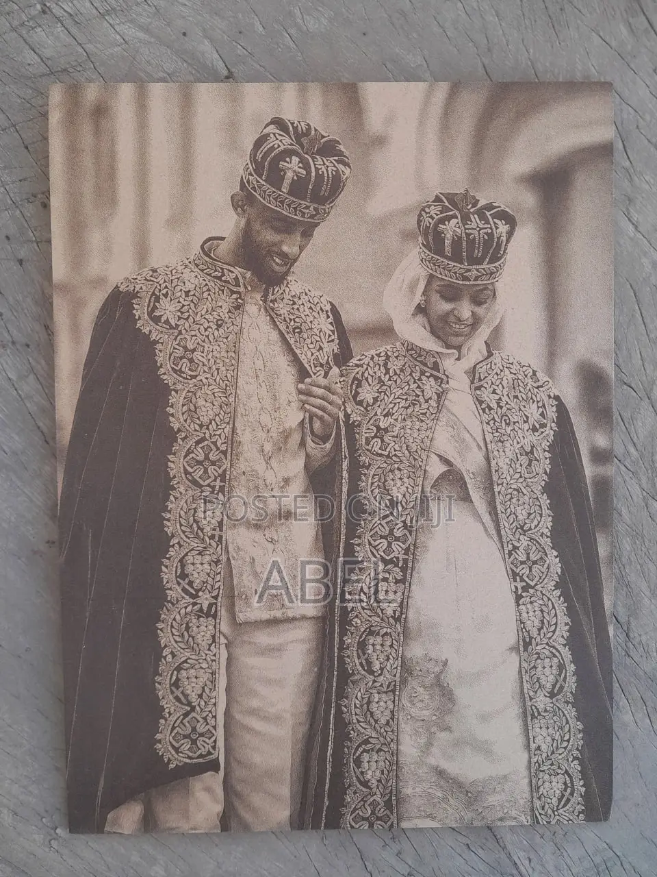 Photo Engraving on Wood- Wedding,Graduation