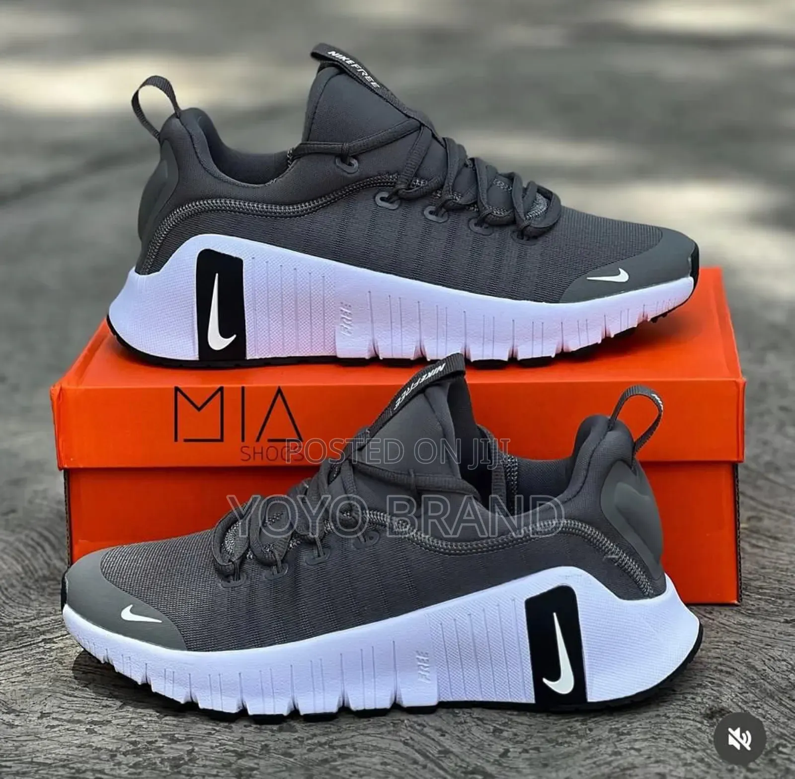 New Arrival Unsex Nike Metcon 6 Light Gray Fashion Sneaker