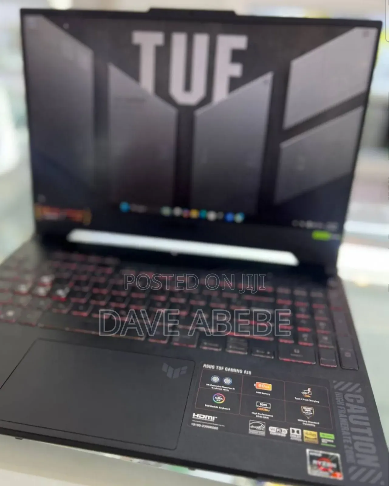 New Laptop Asus TUF Gaming A15 16GB AMD Ryzen 7 SSD 1T