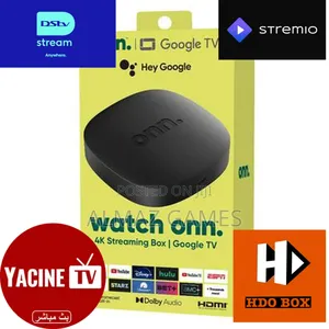 Onn Streaming Device, Google Tv - Fast Streaming ስማርት ቲቪ