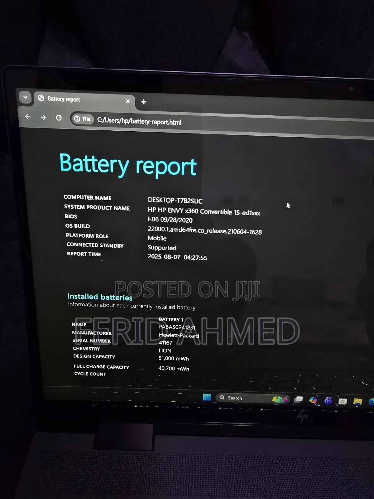 Laptop HP Envy X360 16GB Intel Core i5 SSD 1T