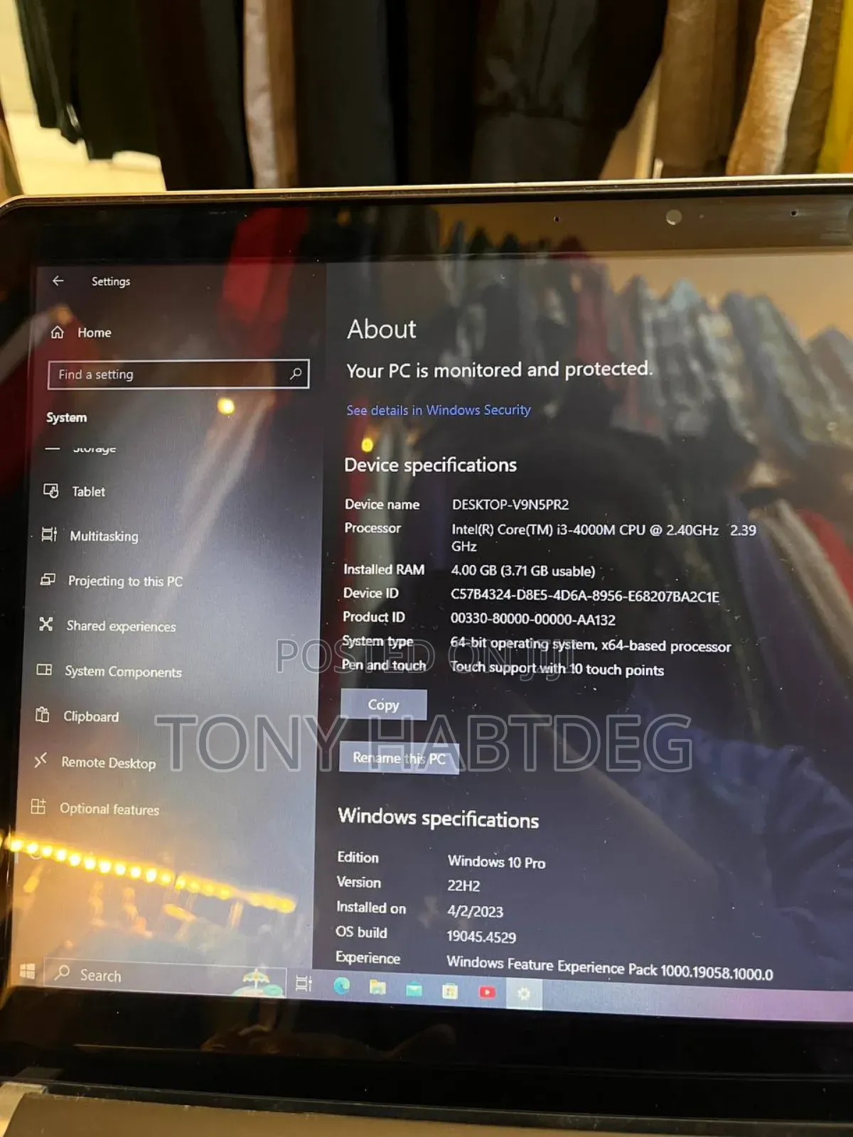 Laptop Lenovo ThinkPad A31 4GB Intel Core i3 HDD 500GB