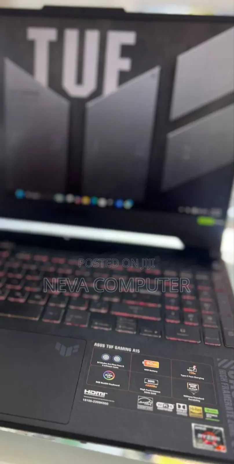 New Laptop Asus TUF Gaming A15 16GB AMD Ryzen 7 SSD 1T