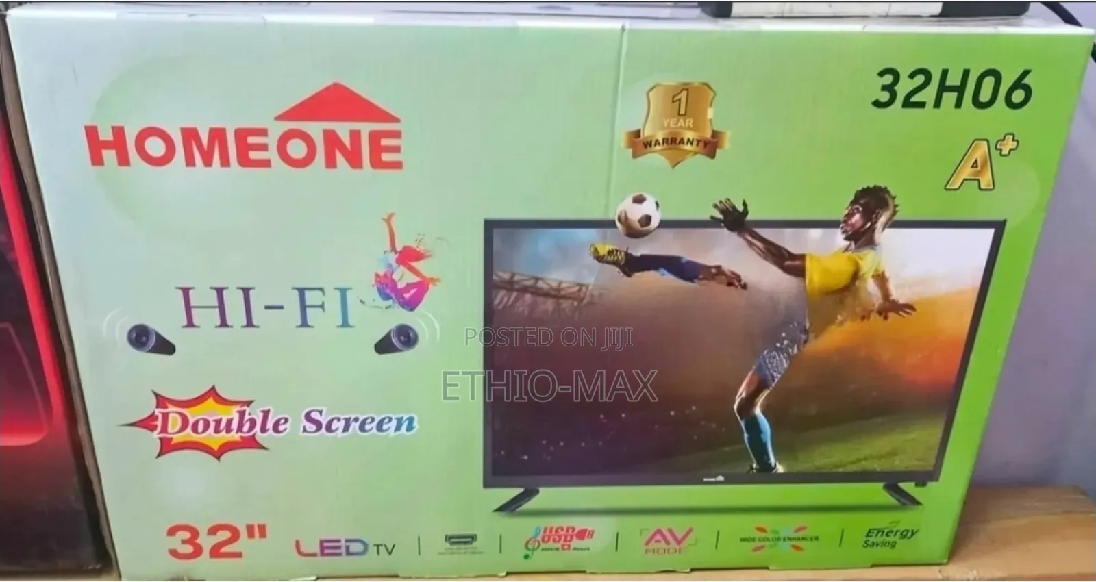 Homeone Tv 32" Smart Android Tv New Arrival Double Glass Tv