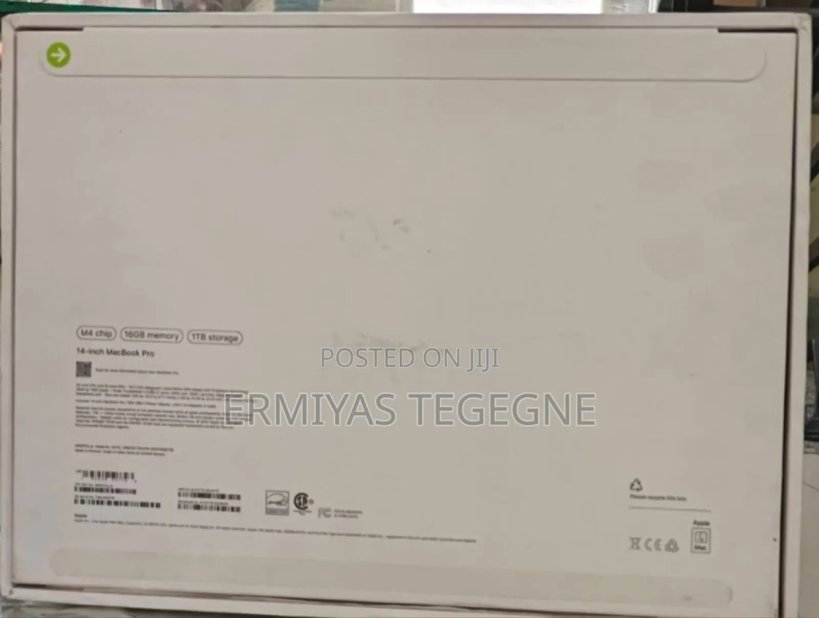 New Laptop Apple MacBook Pro M1 16GB Intel Core i5 SSD 512GB