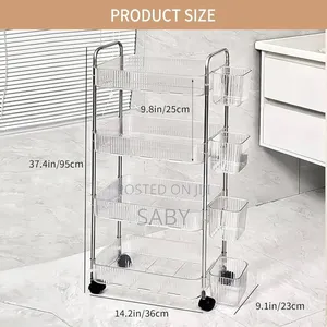 Acrylic Rolling Chart 4tier Storage Chart