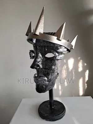 Sculpture Mask - Unique Gift Item and Aesthetic Bookshelf Decore