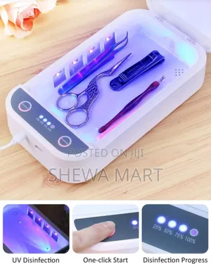 Sweet Uv Nail Tool Sterilizer Box,With Blue Light,Multi-Functional Usb