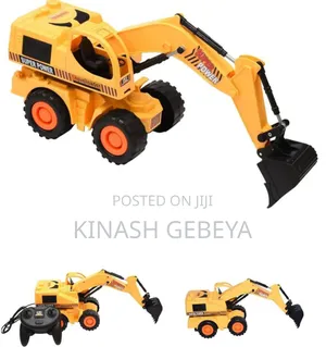 Wired Remote Control Kids Playing Excavator Truck