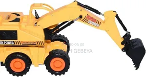 Wired Remote Control Kids Playing Excavator Truck