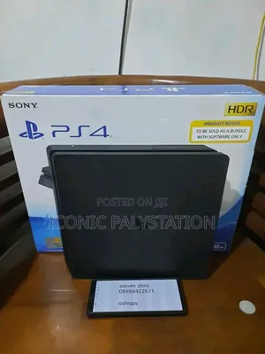 Packed Palystation 4 Slim for Game Zone With One Year Warranty