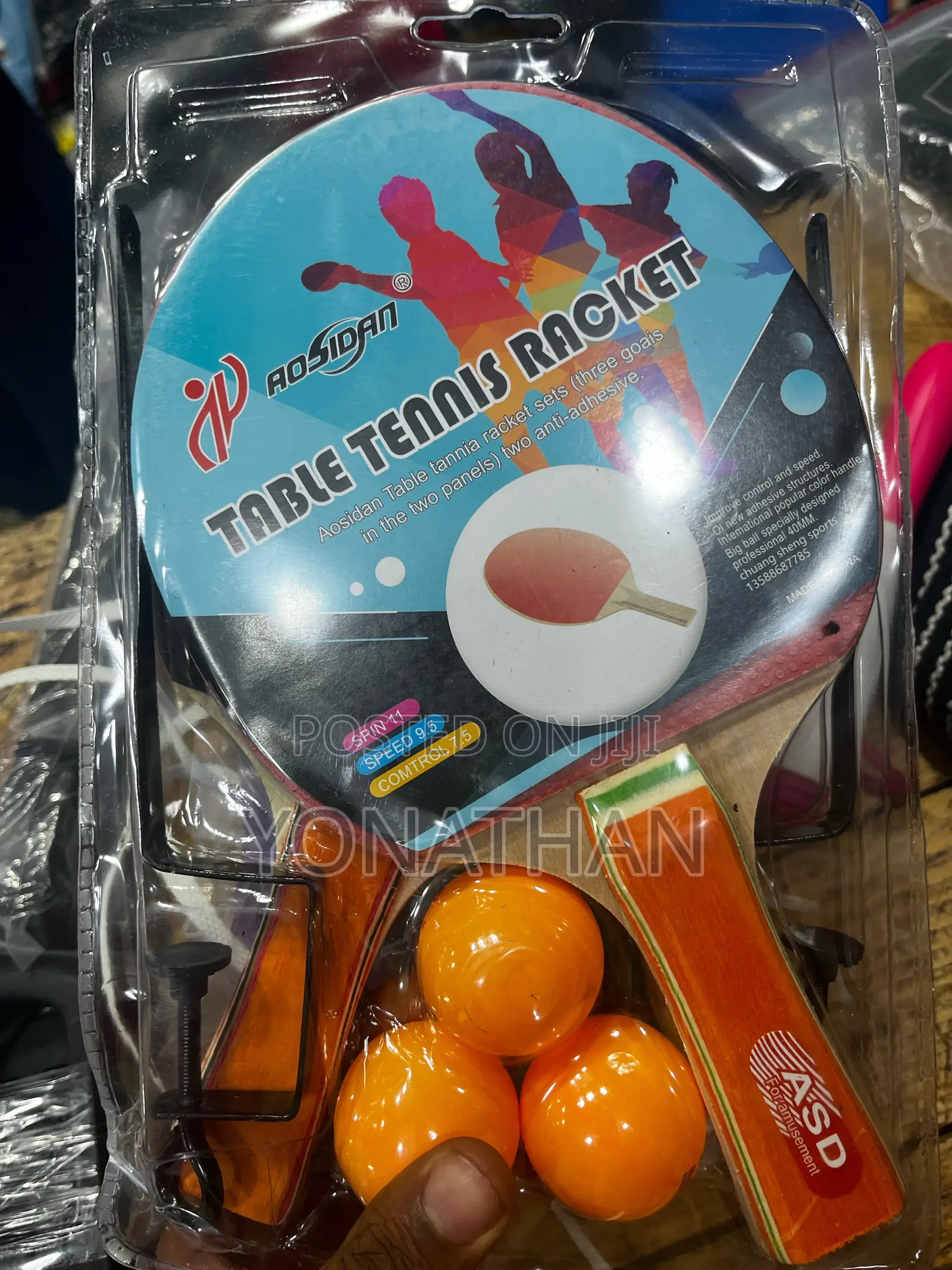 Table Tennis Racket With Net and Net Support