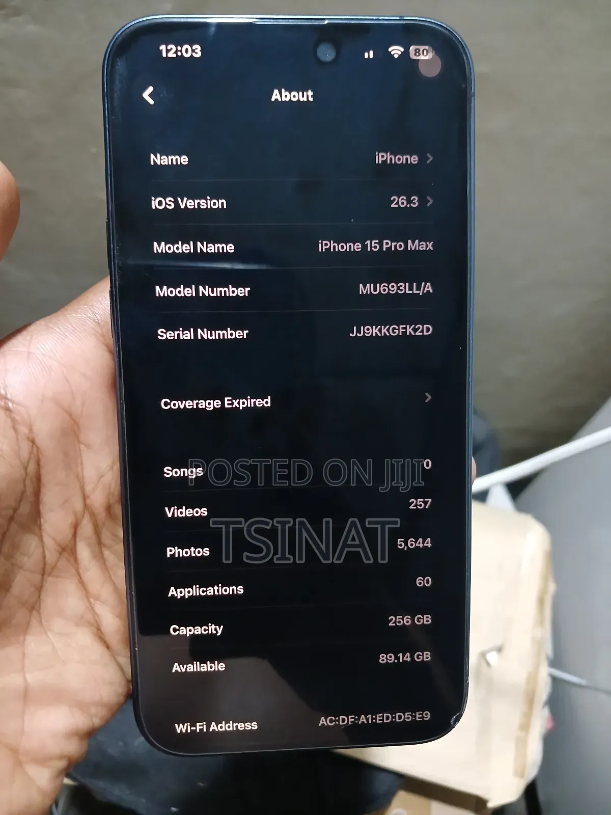 Apple iPhone 15 Pro Max 256 GB Gray