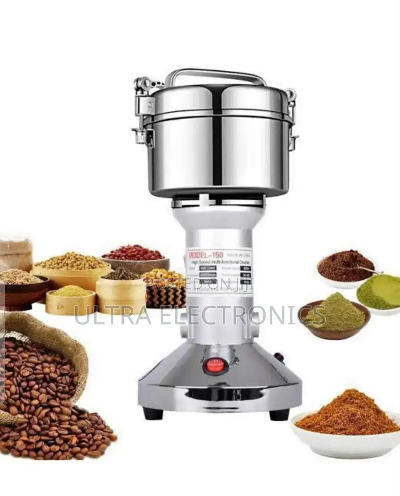 የቡና መፍጫ ማሽን 200ግራም Emerald Multifunctional Grain Grinder, Available