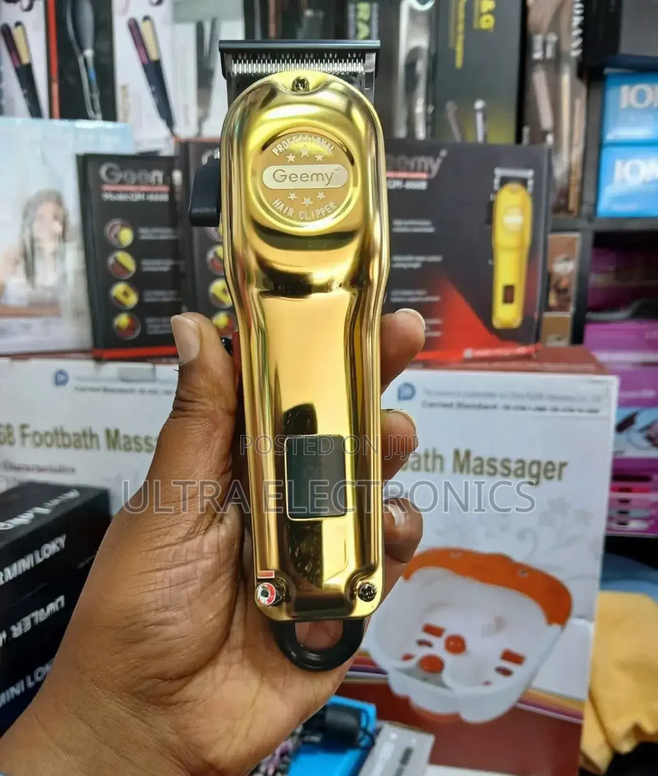 Geemy Gm-6668 Professional Hair Clipper. Design: Full Metal Housing