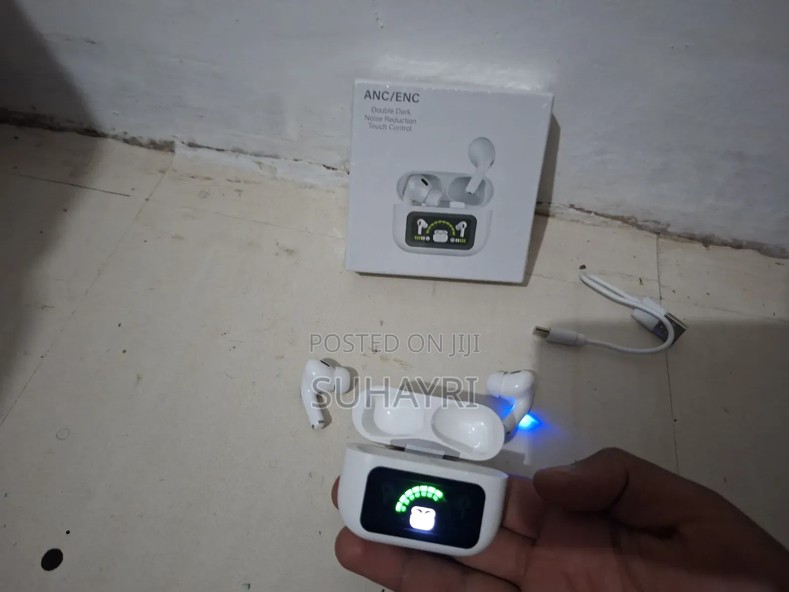 ​A8 Pro Smart Screen Wireless Earbuds - Anc/Enc Noise Cancelling