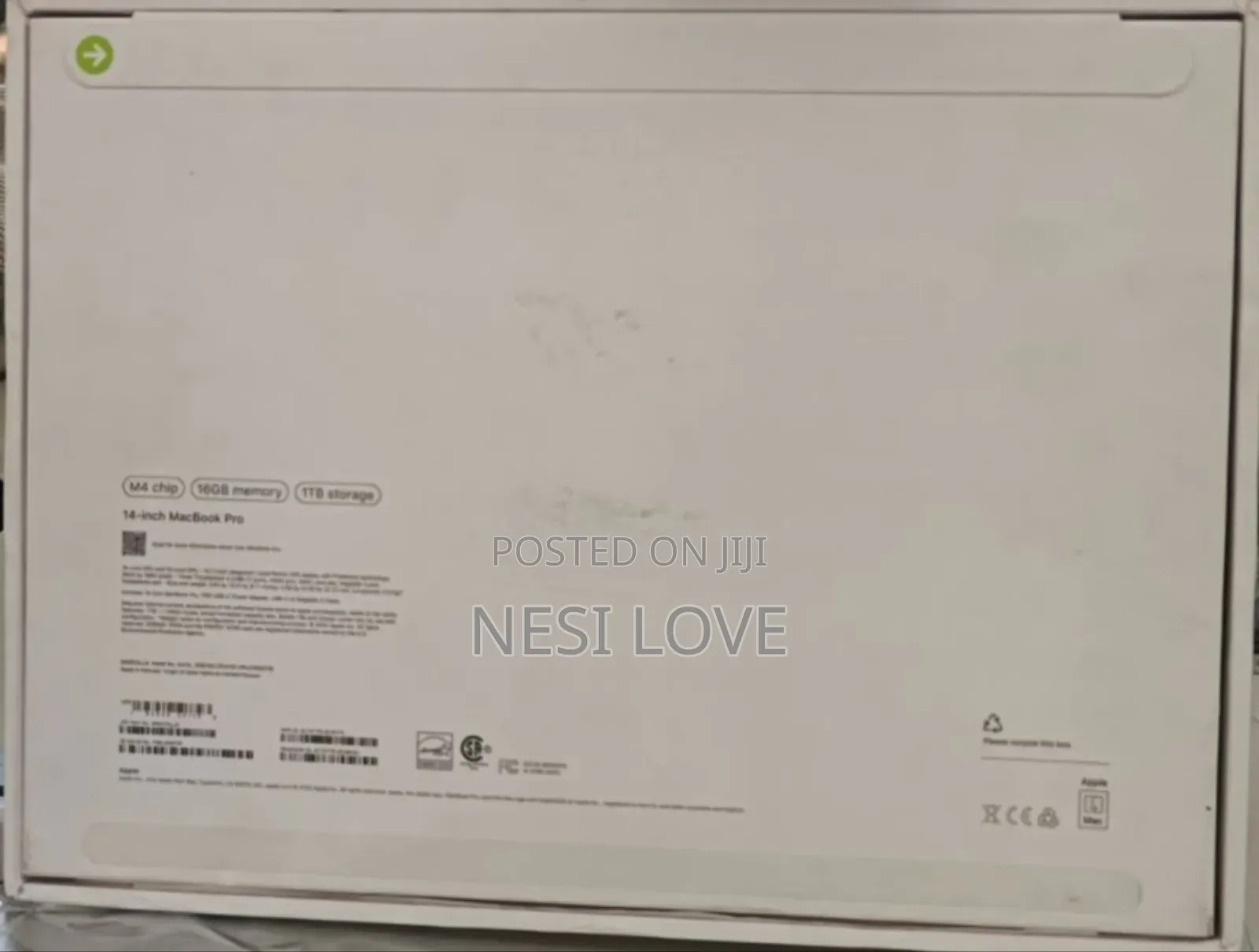 New Laptop Apple MacBook Pro 2024 M4 Pro 14-inch 16GB SSD 1T