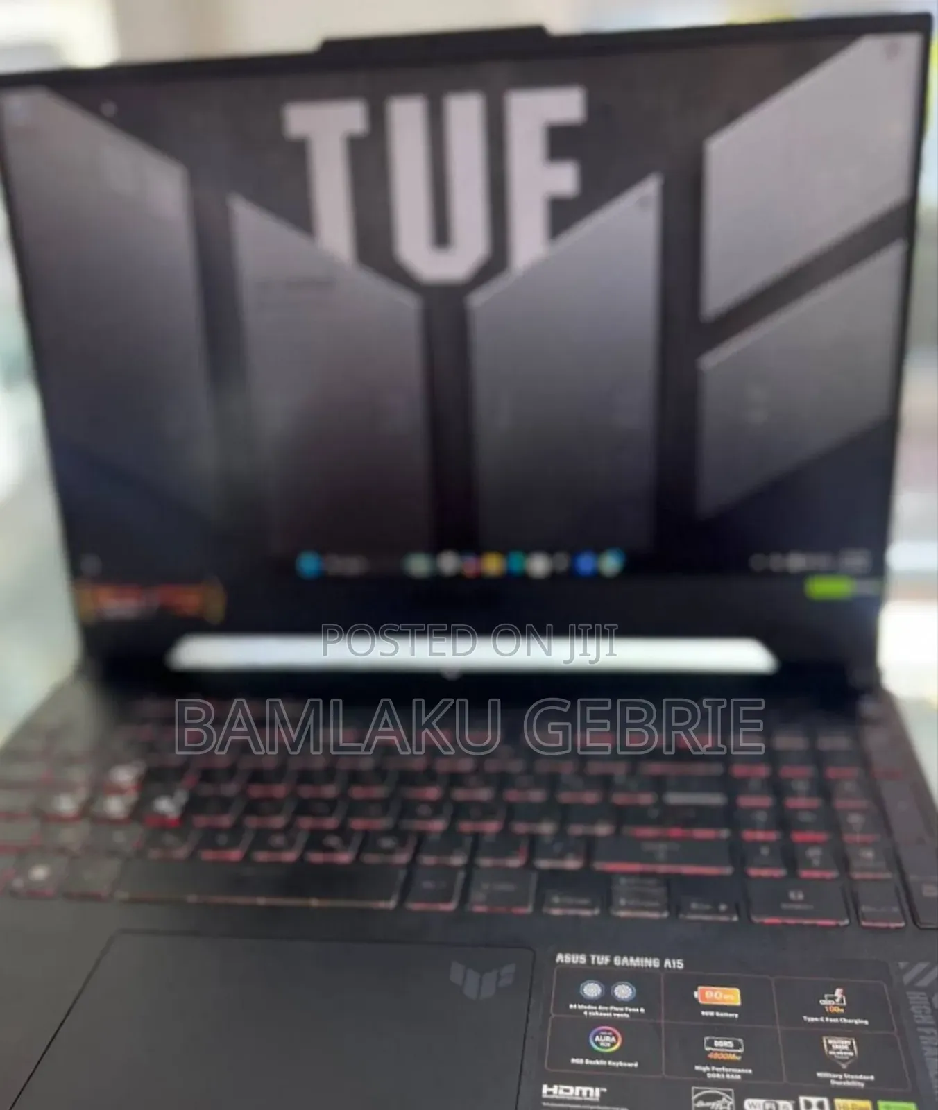 New Laptop Asus TUF Gaming A15 16GB AMD Ryzen 7 SSD 1T