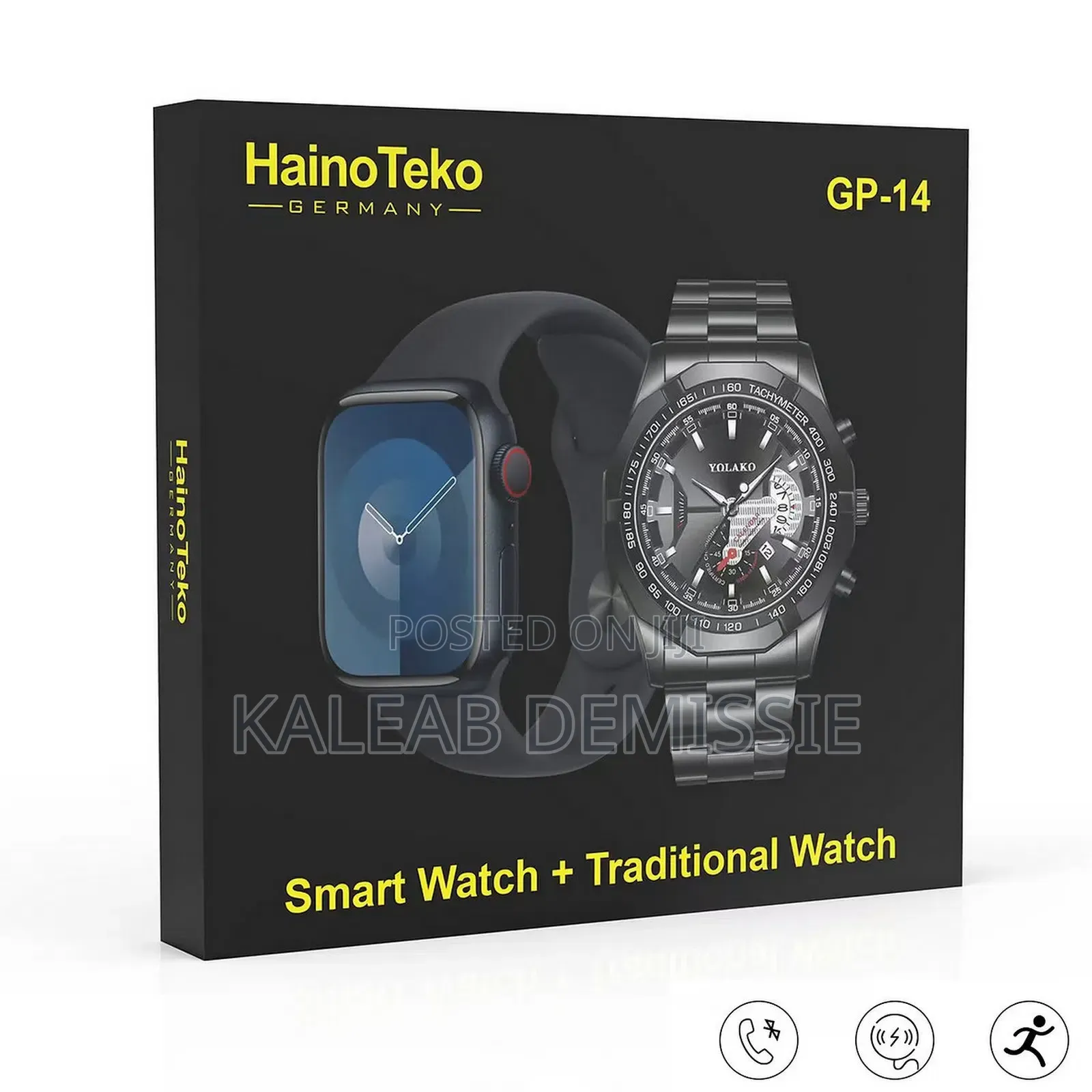Hainoteko Gp-14 Smart Watch + Traditional Watch