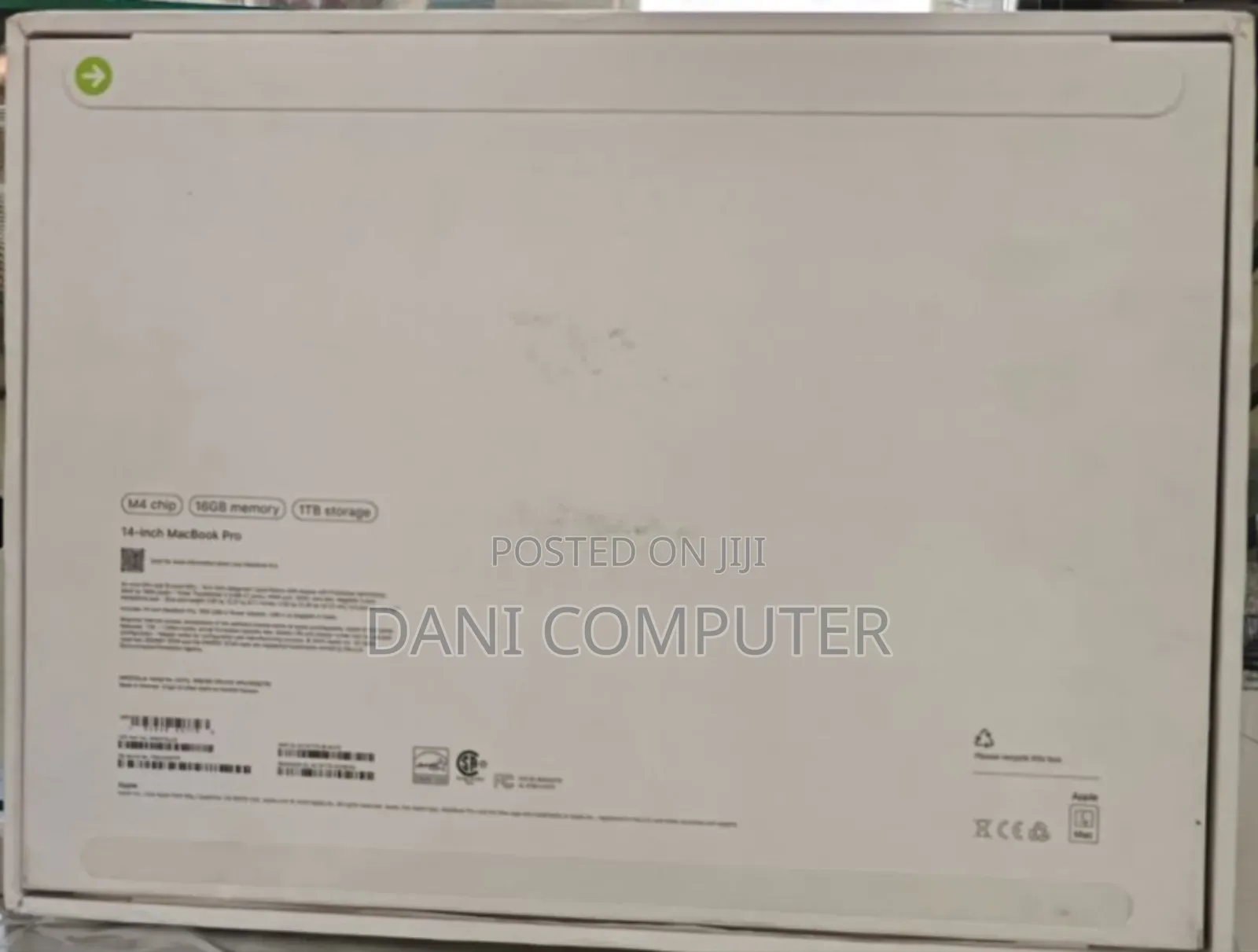 New Laptop Apple MacBook Pro 2024 M4 14-inch 16GB Apple M4 SSD 1T