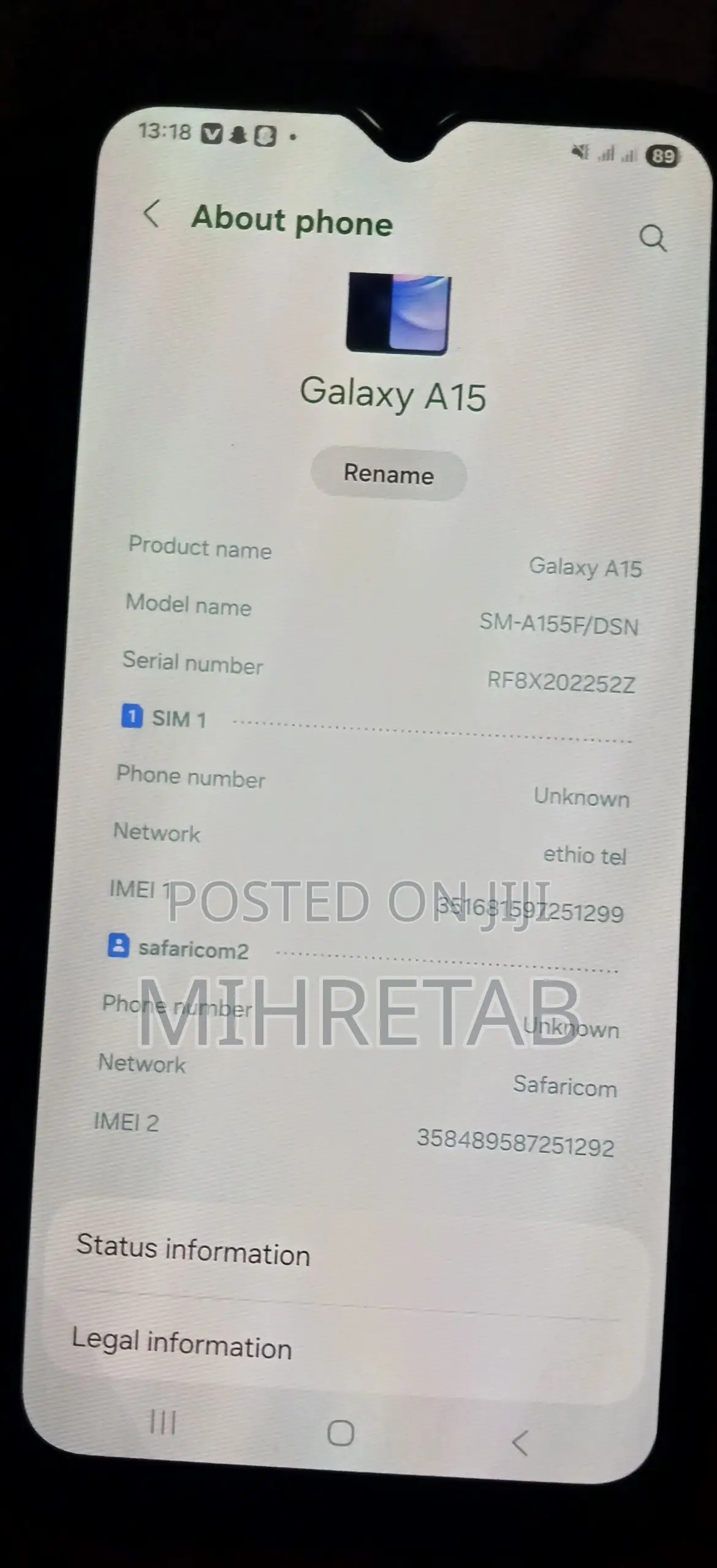 New Samsung Galaxy A15 128 GB Black