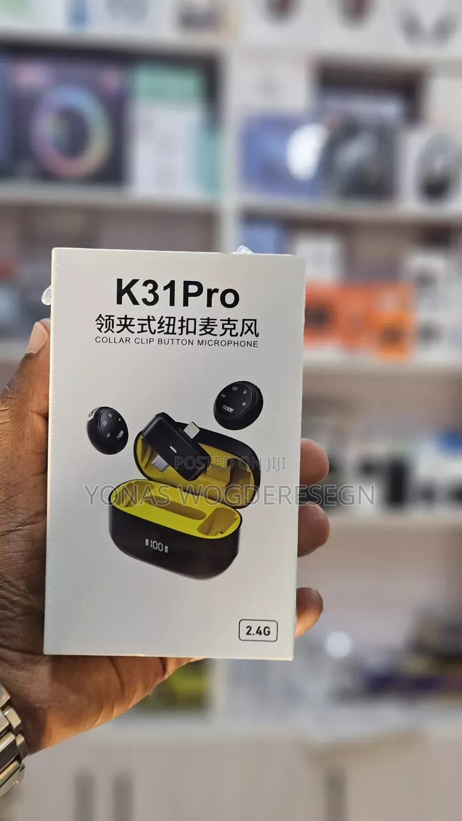 Pro Wireless Lavalier Microphone – 2.4g Collar Clip Mic