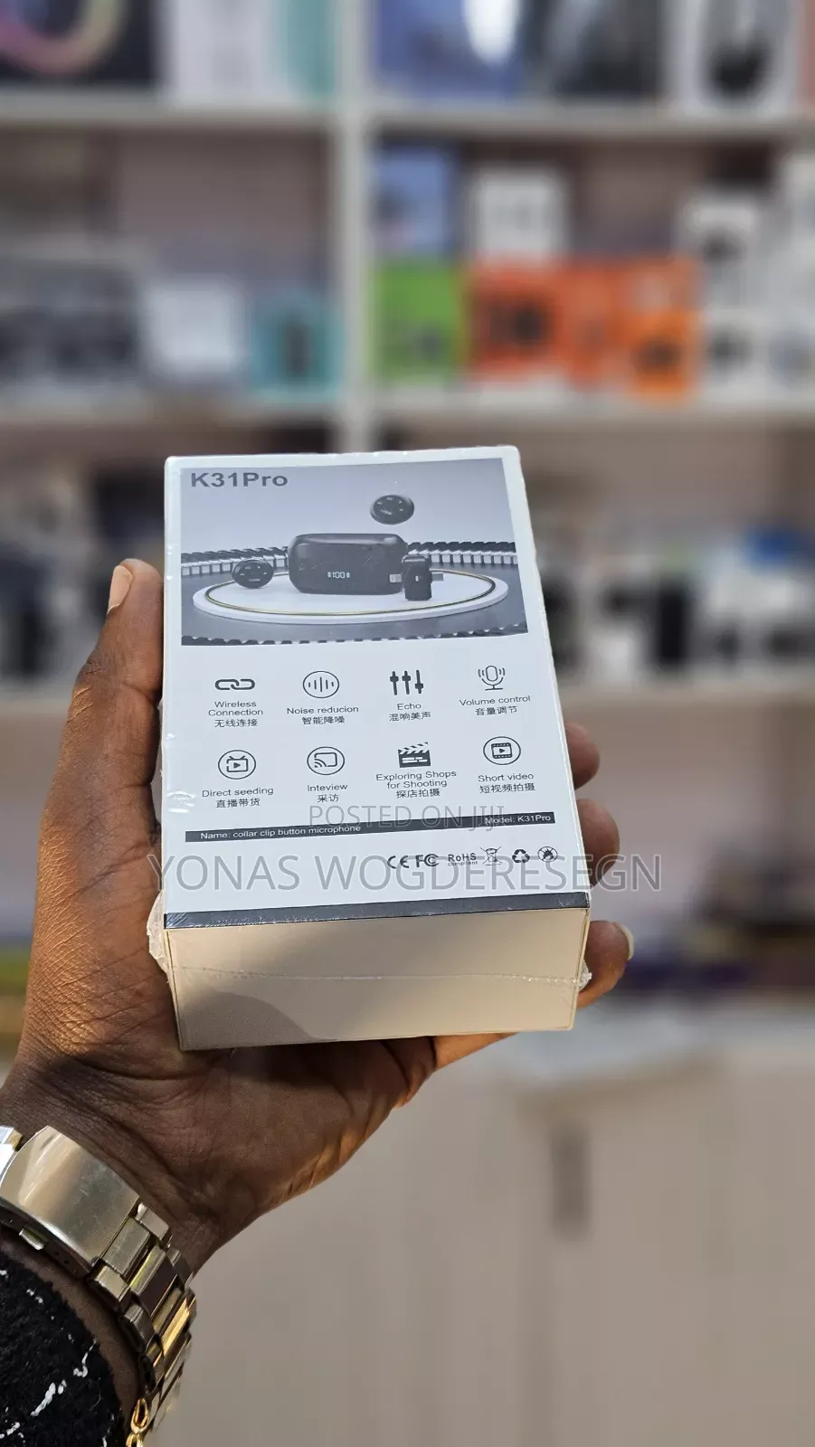 Pro Wireless Lavalier Microphone – 2.4g Collar Clip Mic