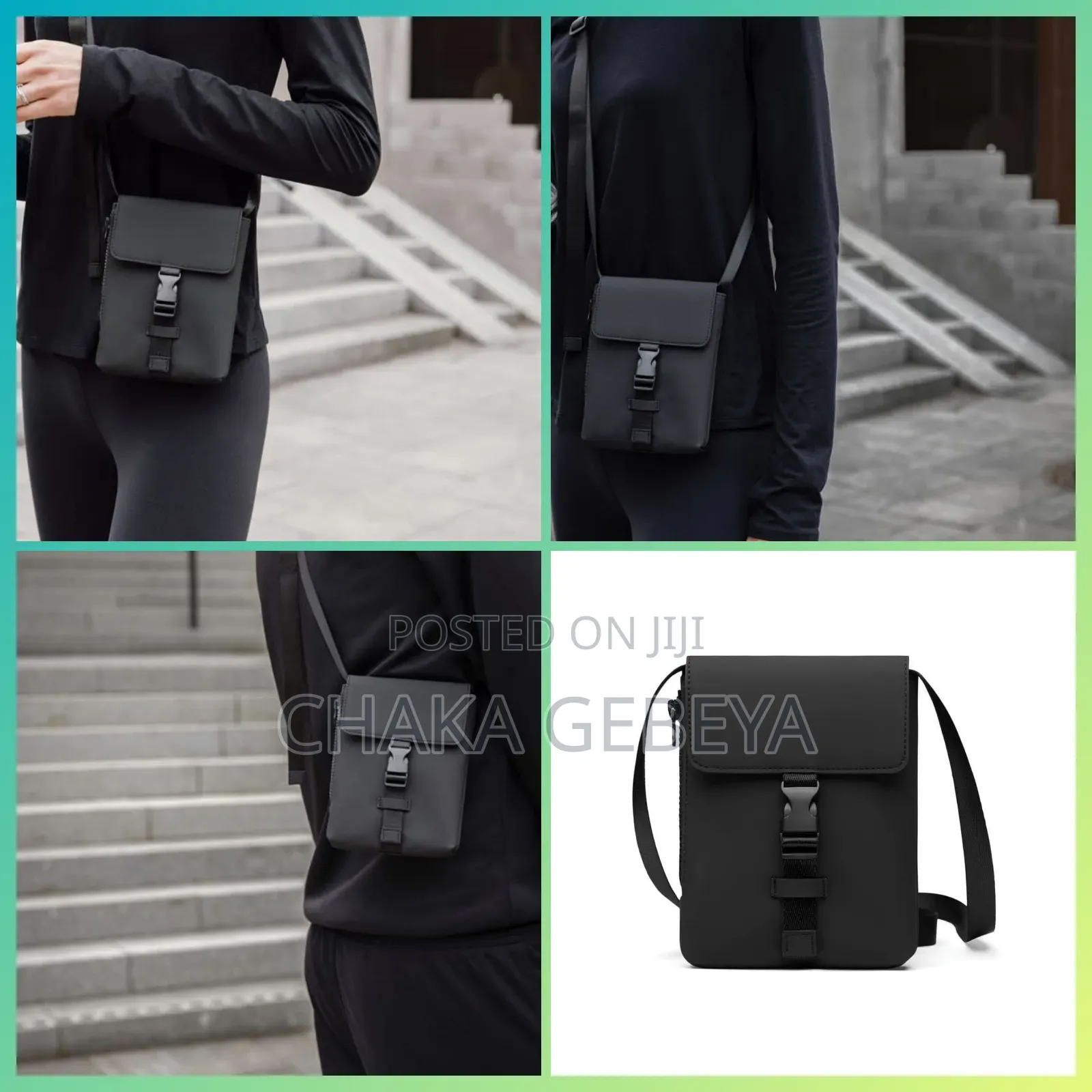 Vinga Baltimore Sling Bag - Crossbody Design - Black