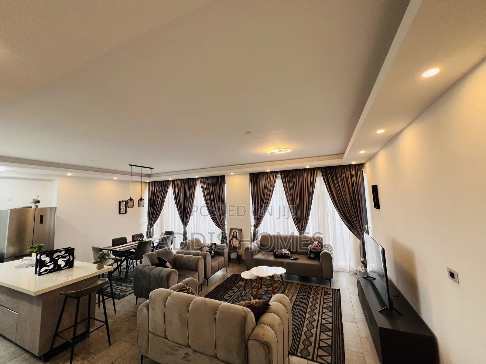 Furnished 3bdrm Apartment in Bole for rent