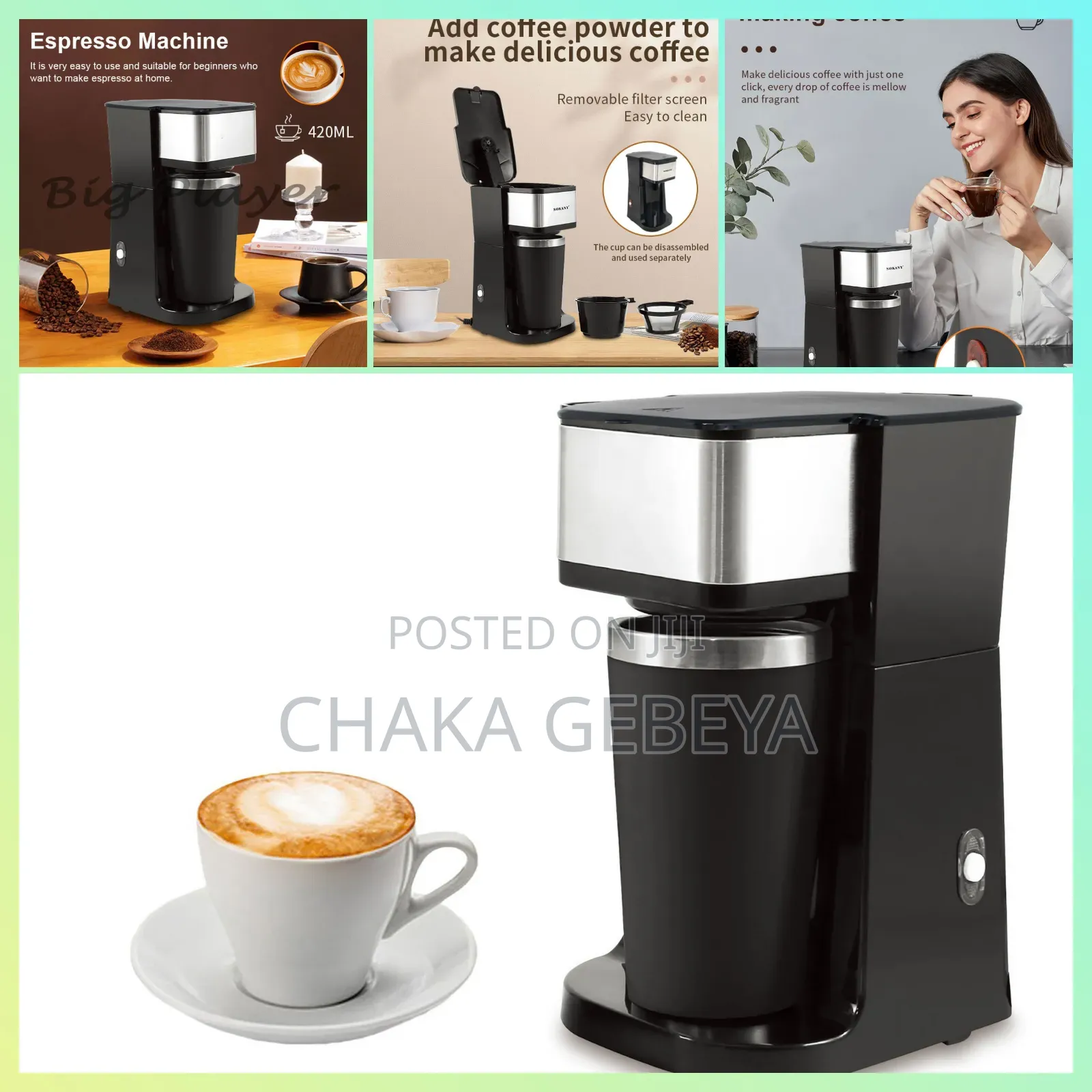 ኤሌክትሪክ ቡና ማፍያ - Built-in Thermos, Fresh Coffee Anytime