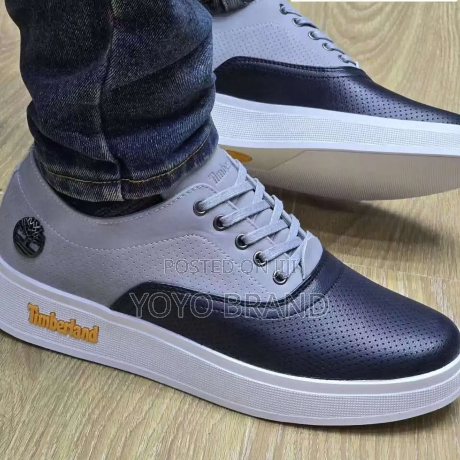 New Arrival Timber Land Low Gray/Black Unisex Flat Shoes