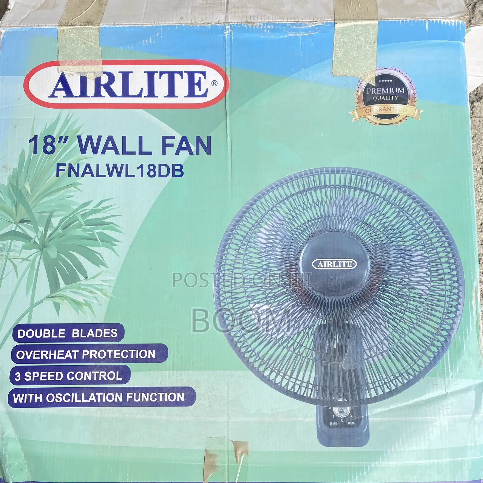 Airlite Wall Fan (አየር ማቀዝቀዣ)