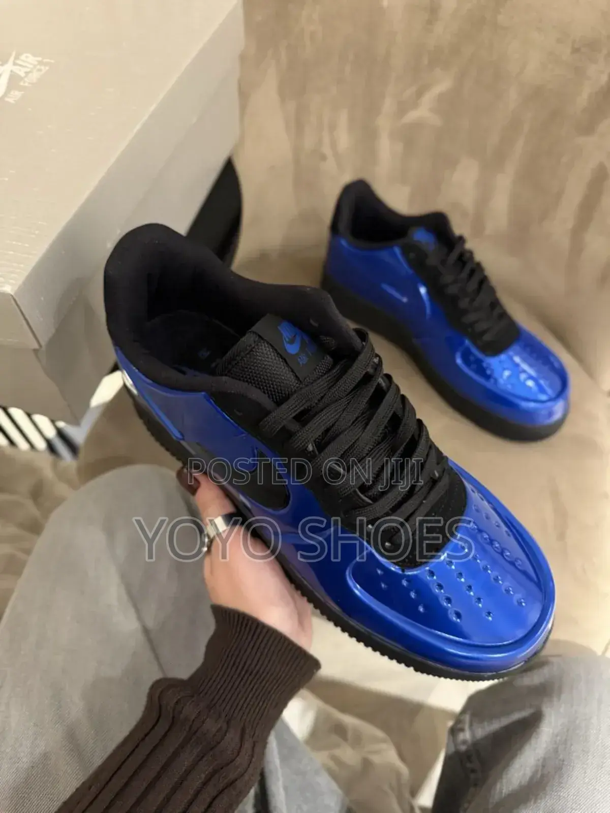 New Arrival Nike Air Force 1 Low Foamposite Blue /Black Unisex Shoes